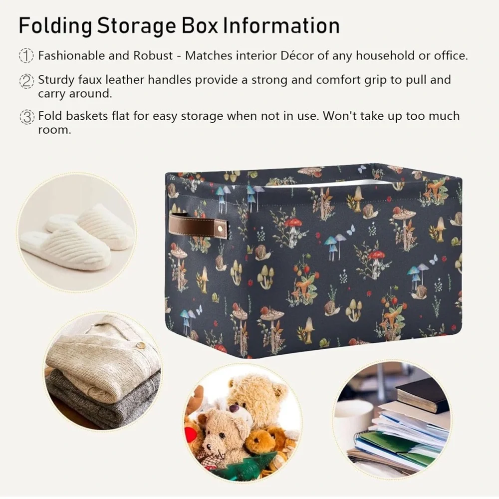 Mushroom Storage Cube/Basket, NWT